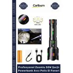 #Elfeneri Tg Led 10000 Lümen Ps9885 Profesyonel Zoomlu 50W Şarjlı Powerbank Avcı Polis El Feneri