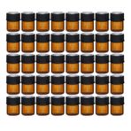 Elfenstall simple-e 100 1 ml (1/4 DRAM) mini cam şişe 1 CC kehribar numunesi eşlik eden küçük uçucu yağ şişesi seyahat şarjı+1 cam temizleme bezi
