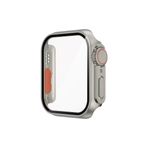 Elfia Apple ile Uyumlu Watch 7 45mm - Watch Ultra 49mm Kasa Dönüştürücü Ekran Koruyucu Darbe Korumalı Kasa Koruma Gard27 Gri