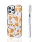 Elfia Apple iPhone 14 Pro Max ile Uyumlu Papatya Çiçek Desenli Kamera Lens Korumalı M-Safe Şarj Özellikli Kılıf, Papat Turuncu