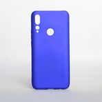 Elfia Huawei Honor 9X ile Uyumlu Kılıfı Silikon Mat Renkli Parmak İzi Bırakmayan Yumuşak İnce Kapak Prem Saks Mavi