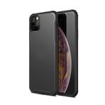 Elfia iPhone 11 Pro Max ile Uyumlu Köşeleri Darbe Korumalı Airbag Arka Kısım Buzlu Tarz Kılıf, Volks Siyah