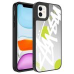Elfia iPhone 12 ile Uyumlu Parlak Desenli Kamera Korumalı Kılıf, Yazı