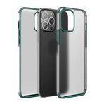 Elfia iPhone 13 Pro ile Uyumlu Köşeleri Darbe Korumalı Airbag Arka Kısım Buzlu Tarz Kılıf, Volks Koyu Yeşil