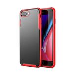 Elfia iPhone 6S Plus ile Uyumlu Köşeleri Darbe Korumalı Airbag Arka Kısım Buzlu Tarz Kılıf, Volks Kırmızı