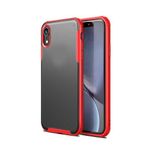 Elfia iPhone XR ile Uyumlu Köşeleri Darbe Korumalı Airbag Arka Kısım Buzlu Tarz Kılıf, Volks Kırmızı