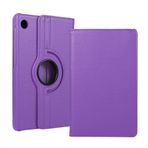Elfia Lenovo Tab M10 TB-328F 3. Jenerasyon ile Uyumlu 360 Dönebilen Standlı Kılıf Mor
