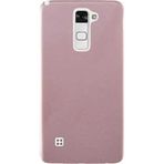 Elfia LG Stylus 2 ile Uyumlu Kılıfı Silikon Mat Renkli Parmak İzi Bırakmayan Yumuşak İnce Kapak Prem Rose Gold