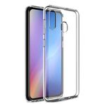 Elfia Samsung Galaxy A20S ile Uyumlu İnce Şeffaf Silikon Kılıf, Süper Renksiz