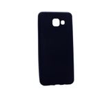 Elfia Samsung Galaxy C7 ile Uyumlu Kılıfı Silikon Mat Renkli Parmak İzi Bırakmayan Yumuşak İnce Kapak Prem Saks Mavi