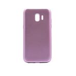 Elfia Samsung Galaxy J4 ile Uyumlu Kılıfı Silikon Mat Renkli Parmak İzi Bırakmayan Yumuşak İnce Kapak Prem Rose Gold