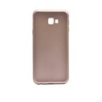 Elfia Samsung Galaxy J4 Plus ile Uyumlu Kılıfı Silikon Mat Renkli Parmak İzi Bırakmayan Yumuşak İnce Kapak Prem Gold