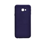 Elfia Samsung Galaxy J4 Plus ile Uyumlu Kılıfı Silikon Mat Renkli Parmak İzi Bırakmayan Yumuşak İnce Kapak Prem Lacivert