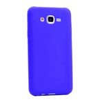 Elfia Samsung Galaxy J5 ile Uyumlu Kılıfı Silikon Mat Renkli Parmak İzi Bırakmayan Yumuşak İnce Kapak Prem Saks Mavi
