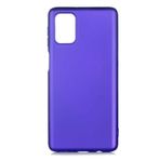 Elfia Samsung Galaxy M31S ile Uyumlu Kılıfı Silikon Mat Renkli Parmak İzi Bırakmayan Yumuşak İnce Kapak Prem Saks Mavi