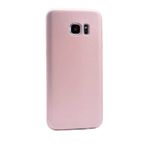 Elfia Samsung Galaxy Note 5 ile Uyumlu Kılıfı Silikon Mat Renkli Parmak İzi Bırakmayan Yumuşak İnce Kapak Prem Rose Gold