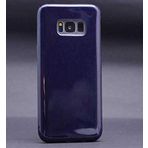 Elfia Samsung Galaxy S8 Plus ile Uyumlu Silikon Parlak Simli İnce Kılıf, Siyah