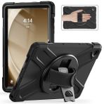 Elfia Samsung Galaxy Tab A9 Plus SM-X210 X215 X216 X218 ile Uyumlu Kılıf Silikon Ayarlanabilir Standlı Darbe Korumalı Askılı Tank Tablet Kılıfı