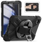 Elfia Samsung Galaxy Tab A9 SM-X110 X115 ile Uyumlu Kılıf Silikon Ayarlanabilir Standlı Darbe Korumalı Askılı Tank Tablet Kılıfı