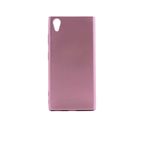 Elfia Sony Xperia XA1 Plus Kılıf Silikon Mat Renkli Kılıf Prem Rose Gold