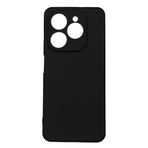 Elfia Tecno Spark 20 Pro 5G ile Uyumlu Kılıf Silikon Mat Pastel Renkli Yumuşak Parmak İzi Bırakmayan İnce Kapak Biy Siyah