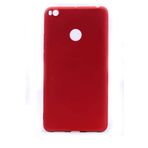 Elfia Xiaomi Mi Max 2 Kılıf Silikon Mat Renkli Kılıf Prem Kırmızı