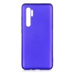 Elfia Xiaomi Mi Note 10 Lite ile Uyumlu Kılıfı Silikon Mat Renkli Parmak İzi Bırakmayan Yumuşak İnce Kapak Prem Saks Mavi