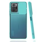 Elfia Xiaomi Poco X3 GT ile Uyumlu Silikon Mat Renkli Kamera Lens Korumalı Kılıf, Turkuaz