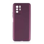 Elfia Xiaomi Poco X3 GT ile Uyumlu Silikon Mat Renkli Kılıf, Prem Mürdüm