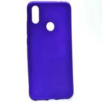 Elfia Xiaomi Redmi Note 7 ile Uyumlu Kılıfı Silikon Mat Renkli Parmak İzi Bırakmayan Yumuşak İnce Kapak Prem Saks Mavi