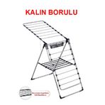 ELFİDA 1. Kalite Çamaşır Kurutmalığı Kalın Telli Askılık KALIN BORULUDUR