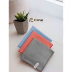 Elfnur ( 3 Adet ) Cam ve Ayna Bezi Mikrofiber Genel Temizlik Bezi Çok Renkli 40*40 cm