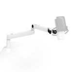 Elgato Wave Mic Arm LP Mikrofon Kolu, Beyaz, Kablo Yönetimli, Alçak Profil
