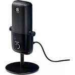 Elgato Wave:3 Profesyonel Yayıncı & Mikrofonu, Stüdyo Kalitesinde Ses, Çok Fonksiyonlu Düğmesi, Kapasitif Sessiz Alma Butonu, Ücretsiz Wave Link Uygulaması (10Mab9901)
