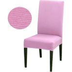 Elgeyar Balpeteği Likra Kumaşlı Sandalye Örtüsü Lastikli Sandalye Kılıfı 1 Adet (Pembe)