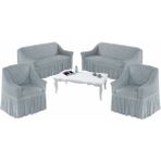 Elgeyar Bürümcük Koltuk, Kanepe, Çekyat Örtüsü, Koltuk Kılıfı 3 3 1 1 - 180 x 230 cm - Gri