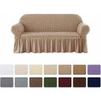 Elgeyar Bürümcük Koltuk, Kanepe, Çekyat Örtüsü, Koltuk Kılıfı 3lü - 180 x 230 cm - Bej