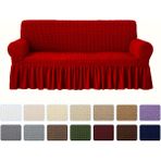Elgeyar Bürümcük Koltuk, Kanepe, Çekyat Örtüsü, Koltuk Kılıfı 3lü - 180 x 230 cm - Kırmızı