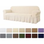 Elgeyar Bürümcük Koltuk, Kanepe, Çekyat Örtüsü, Koltuk Kılıfı 3lü - 180 x 230 cm - Krem