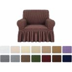 Elgeyar Bürümcük Koltuk, Kanepe, Çekyat Örtüsü, Koltuk Kılıfı Tek Kişli - 70 x 80 cm - Bej - Kahverengi