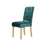 Elgeyar Ipek Kadife Sandalye Kılıfı,sandalye Örtüsü, Lastıkli, Standart 1 Adet - 35 x 50 cm - Yeşil