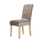 Elgeyar Ipek Kadife Sandalye Kılıfı,sandalye Örtüsü, Lastıkli, Standart 6li - 35 x 50 cm - Kahve
