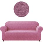 Elgeyar Jakarli Koltuk ,kanepe ,çekyat Örtüsü Çubuk Desen ( 3kişilik ) - Pembe - 180 x 230 cm