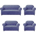 Elgeyar Jakarli Koltuk ,kanepe ,çekyat Örtüsü Şal Desen Esnekli Eteksiz3+2+1+1takım Için - 180 x 230 cm - Antrasit