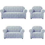 Elgeyar Jakarli Koltuk ,kanepe ,çekyat Örtüsü Şal Desen Esnekli Eteksiz3+2+1+1takım Için - 180 x 230 cm - Gri