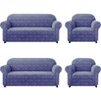 Elgeyar Jakarli Koltuk ,kanepe ,çekyat Örtüsü Şal Desen Esnekli Eteksiz3+3+1+1takım Için - 180 x 230 cm - Antrasit