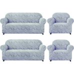 Elgeyar Jakarli Koltuk ,kanepe ,çekyat Örtüsü Sehra Desen Esnekli Eteksiz3+3+1+1takım Için - 180 x 230 cm - Gri