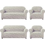 Elgeyar Jakarli Koltuk ,kanepe ,çekyat Örtüsü Sehra Desen Esnekli Eteksiz3+3+1+1takım Için - 180 x 230 cm - Vizon