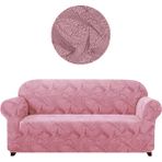 Elgeyar Jakarli Koltuk ,kanepe ,çekyat Örtüsü Sehra Desen Esnekli ETEKSIZ3KIŞILIK Koltuk Için - 180 x 230 cm - Pembe