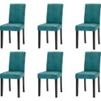 Elgeyar Jakarli Sandalye Örtüsü Çubuk Desen Yüksek Esnekli Sandalye Kılıfı( 6 Adet) - 35 x 50 cm - Mint